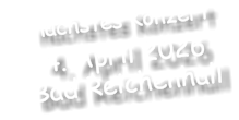 nächstes Konzert      4. April 2026 Bad Reichenhall